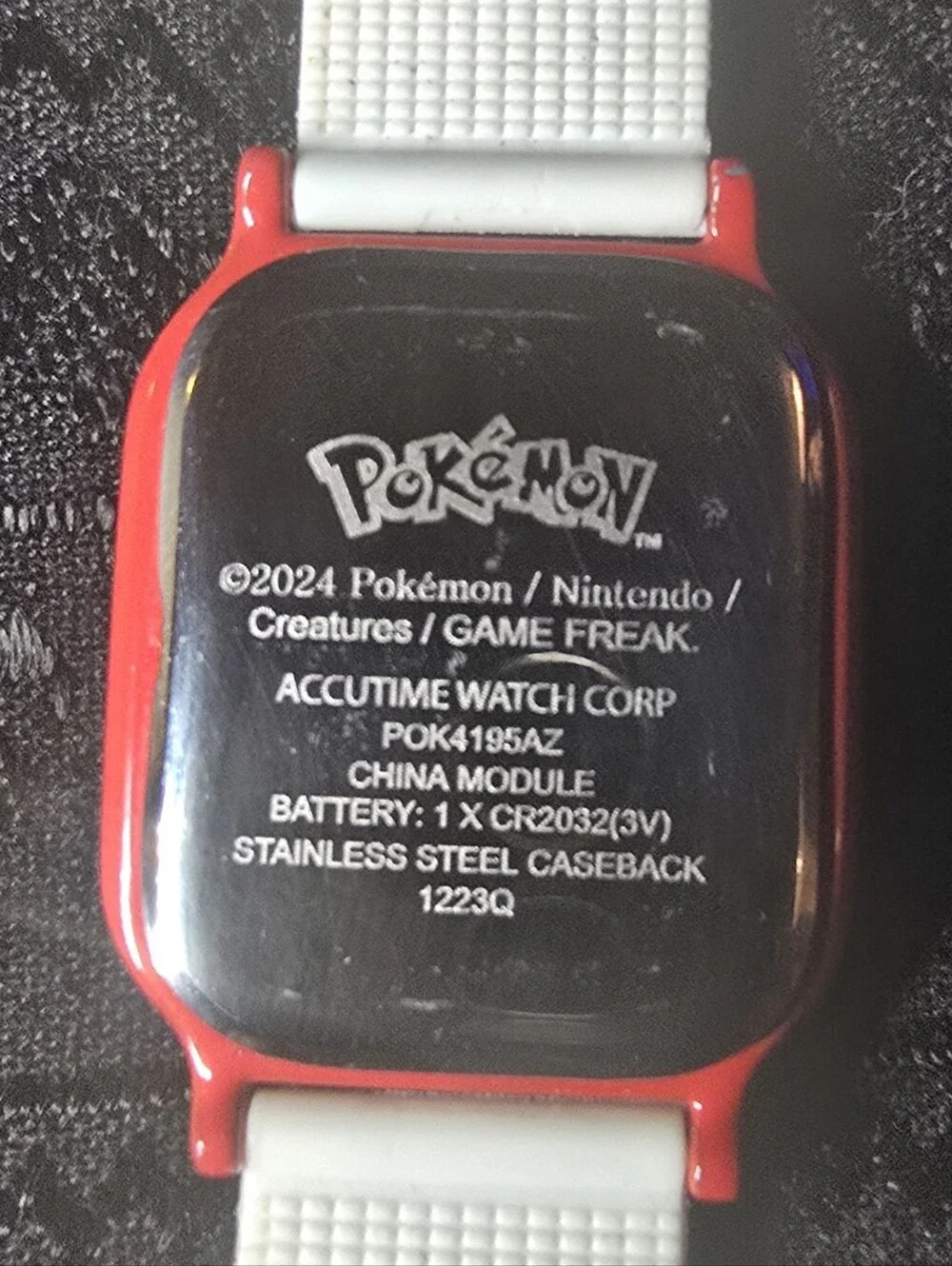 Kids Digital Watch with Pikachu - Red/White